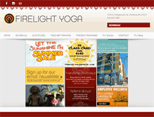 Tablet Screenshot of firelightyogapdx.com